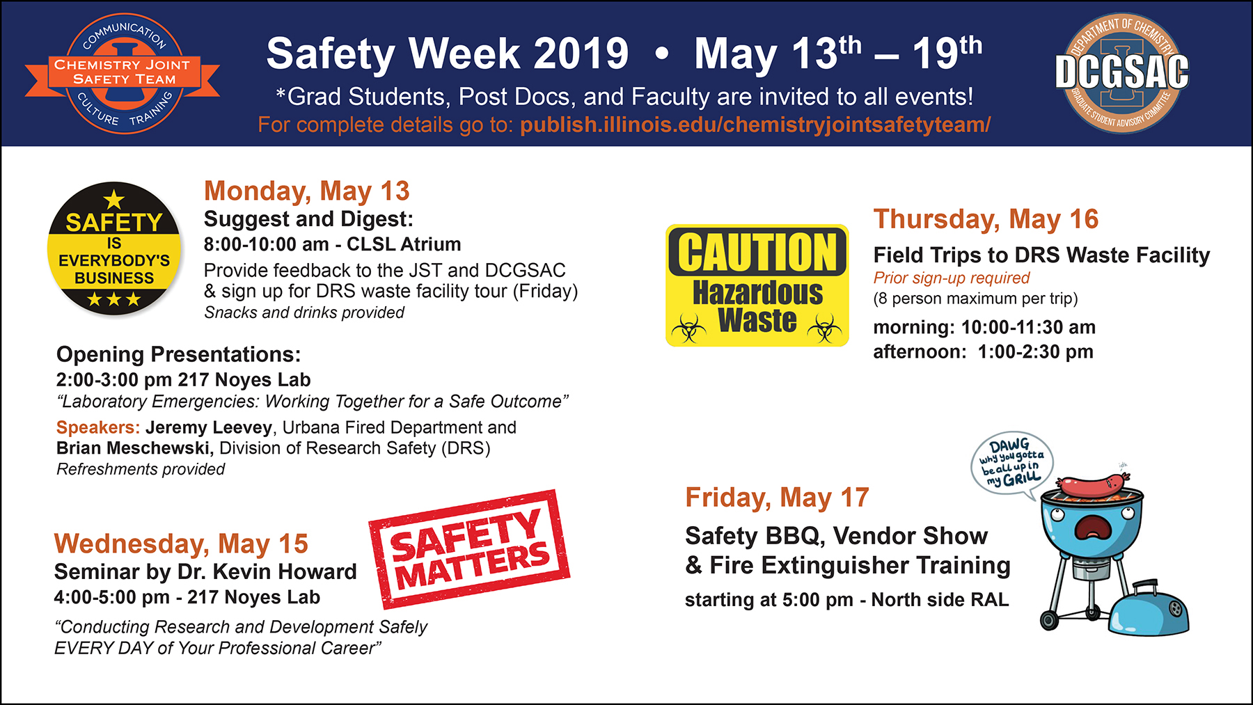 2019 Safety Week digital screen picture