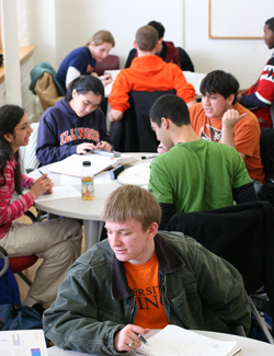 Students in the Merit lab