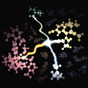 Illustration of a new catalyst replaces a hydrogen atom with a methyl group, which can dramatically increase a drug’s potency.