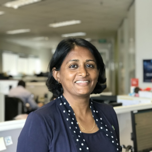 Head shot of Sindhu Menon