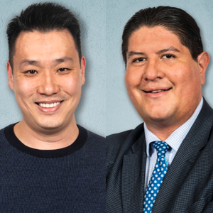 Side-by-side head shots of Jefferson Chan and Joaquín Rodríguez-López