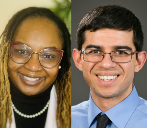 Side by side head shots of Melanie R. McReynolds and Ivan A. Moreno-Hernandez