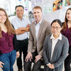 From left, graduate student Emily Geddes, pathobiology professor Gee Lau, chemistry professor Paul Hergenrother, postdoctoral researcher Hyang Yeon Lee, and postdoctoral researcher Erica Parker.  