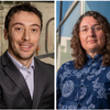 Side by side head shots of Damien Guironnet on the left and Susannah Scott,