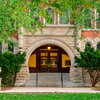 Picture of the west-facing arch entrance to Noyes Laboratory